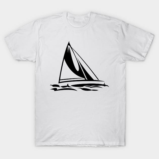 sailboat T-Shirt by FromBerlinGift